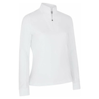 Callaway Womens Solid Sun Protection 1/4 Zip Brilliant White