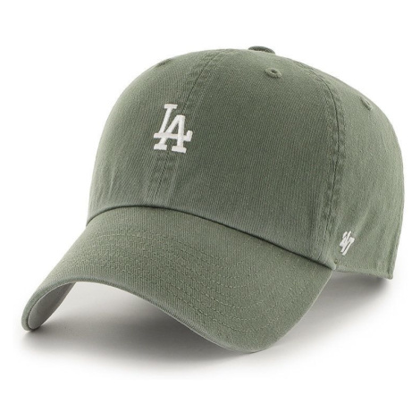 Čepice 47brand Los Angeles Dodgers zelená barva, s aplikací 47 Brand