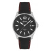 Pánské hodinky se safírovým sklem LAVVU LWM0165 NORDKAPP Black / Top Grain Leather