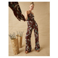 Koton Halterneck Jumpsuit with Ring Detail