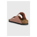 Kožené pantofle Birkenstock ARIZONA BIG BUCKLE dámské, růžová barva, 1024074