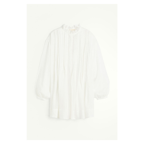 H & M - Šaty z ramie se'sámky - bílá H&M