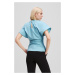 Tričko karl lagerfeld zip sleeve t-shirt still water