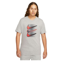 Nike SPORTSWEAR 12MO SWOOSH Pánské tričko, šedá, velikost