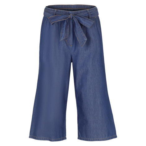BONPRIX 3/4 kalhoty v riflovém vzhledu Barva: Modrá, Mezinárodní