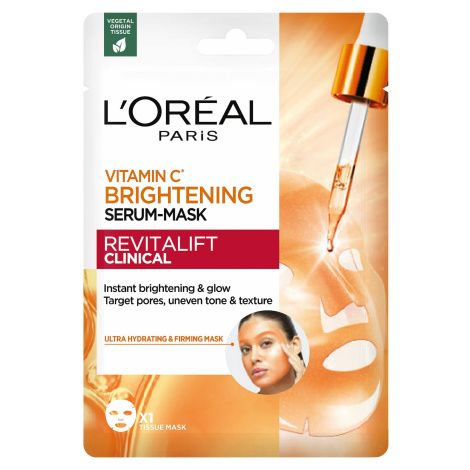L´Oréal Paris Rozjasňující pleťová maska s vitamínem C (Brightening Serum-Mask) L’Oréal Paris