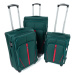 Rogal Zelený textilní cestovní kufr do letadla "Practical" - M (35l)