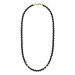 Manoki Pánský korálkový náhrdelník Giorgio Gold - 6 mm přírodní matný onyx WA632GB Černá 55 cm