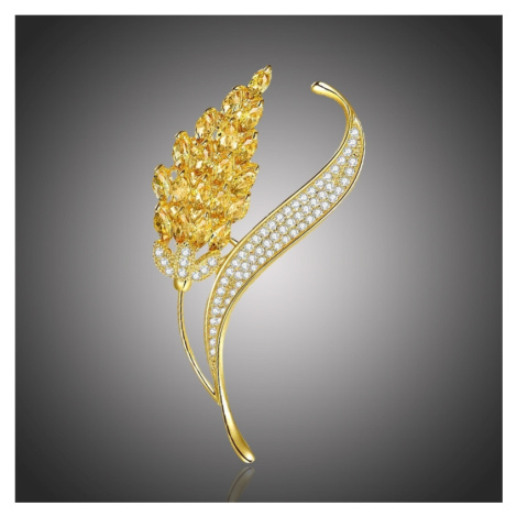 Éternelle Exkluzivní brož Swarovski Elements Nacira B7077-LXT0244 Zlatá