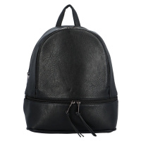Trendový dámský koženkový batůžek Alako, černá