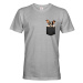 Pánské tričko Americký toy foxteriér v kapsičce - kvalitní tisk a rychlé dodání