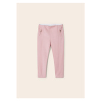Kalhoty natahovací se třpytkami a kapsami světle růžové MINI Mayoral