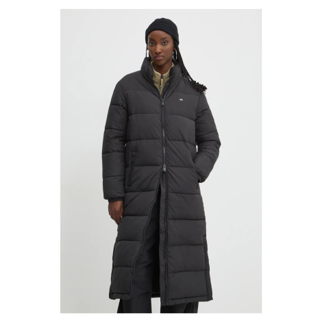 Bunda Tommy Jeans dámská, černá barva, zimní, DW0DW19918 Tommy Hilfiger