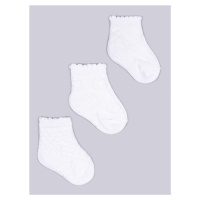Yoclub Kids's Girls' Jacquard Socks 3-pack SKL-0006G-0100