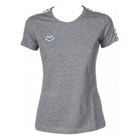 Arena w t-shirt team grey melange/white/red