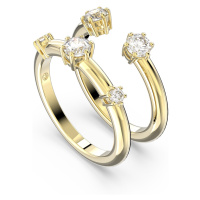 Swarovski Sada dvou pozlacených prstenů Constella 5640967