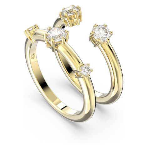 Swarovski Sada dvou pozlacených prstenů Constella 5640967
