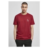 Pánské tričko krátký rukáv // Mister tee  Easy Sign Tee burgundy