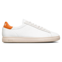 Clae Bradley California White Leather Tangerine