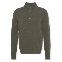 Barbour Patch Half Zip Knit - Seaweed Zelená