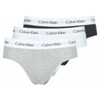Calvin Klein Jeans COTTON STRECH HIP BREIF X 3 Černá