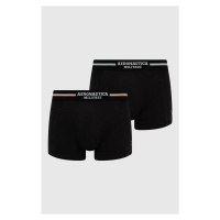 Boxerky Aeronautica Militare (2-pack) pánské, černá barva