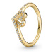Pandora Romantický pozlacený prsten s diadémem Shine Timeless 169302C01