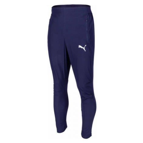 Puma LIGA SIDELINE WOVEN PANTS Pánské kalhoty, tmavě modrá, velikost