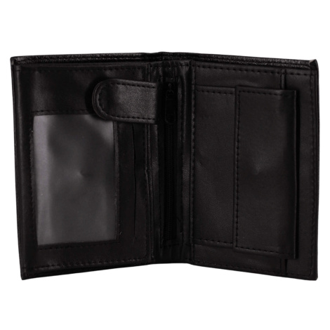 Pánská peněženka celoprošitá black 06-DJ černá David moda