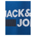 Jack & Jones Junior Mikina královská modrá / červená / bílá
