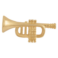 Troli Originální pozlacená brož Trumpeta KS-205