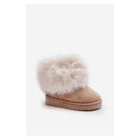 Dětské zateplené sněhové boty s kožešinou Nohie