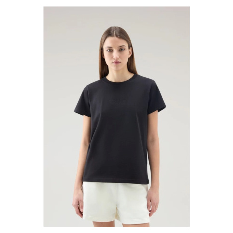 Tričko woolrich logo t-shirt black