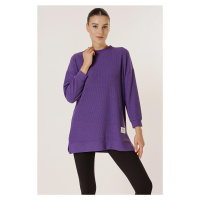 By Saygı Knitted Tunic Blouse with Side Slits