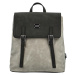 Trendy dámský koženkový kabelko-batoh Erlea, šedo-černá