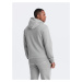 Men's sweatshirt set unbuttoned sweatshirt + jogger pants - gray V8 Z82