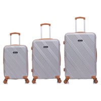 Semiline Unisex's 3-in-1 ABS Suitcases Set T5849-0