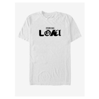 Bílé unisex tričko ZOOT.Fan Marvel Loki Logo