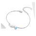 GRACE Silver Jewellery Stříbrný náramek s opálem Kitty, stříbro 925/1000, kočka NR-SCB175/19 Stř