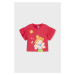 Bavlněné dětské tričko Mayoral červená barva
