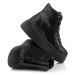 Kotníková obuv karl lagerfeld kreeper lo sparkle mid lace black glitter mono