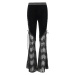kalhoty dámské DEVIL FASHION - Gothic flared trousers with side ties