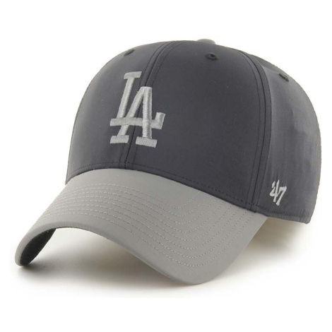 Kšiltovka 47brand MLB Los Angeles Dodgers šedá barva, s aplikací 47 Brand