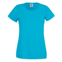 Blue Lady fit T-shirt Original Fruit of the Loom