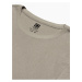 Šedé pánské tričko s nápisem Ombre Clothing S1387
