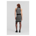 Sukně karl lagerfeld boucle knit skirt black/silver