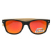Polarzone Polarzone Oranžové dřevěné polarizační brýle Wayfarer "Wood" 727586097
