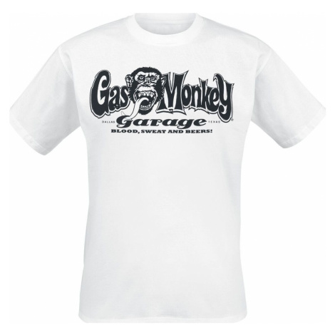 Gas Monkey Garage Logo Tričko bílá