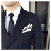 Pánský oblek dvouřadý Tuxedo set s vestou 3v1
