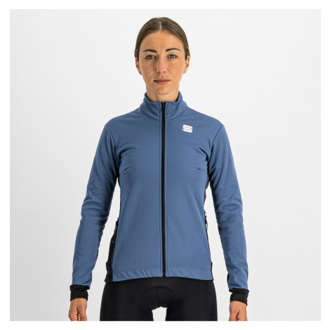 SPORTFUL Cyklistická větruodolná bunda - NEO SOFTSHELL - modrá/černá